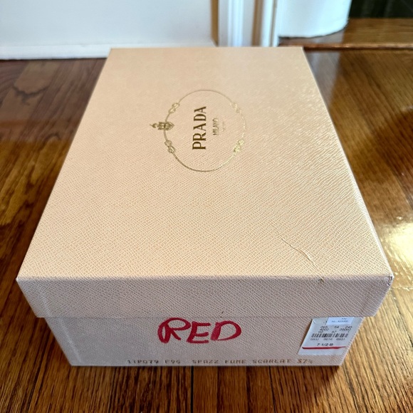 Prada Red Patent Leather Platform Pumps - Picture 10 of 11